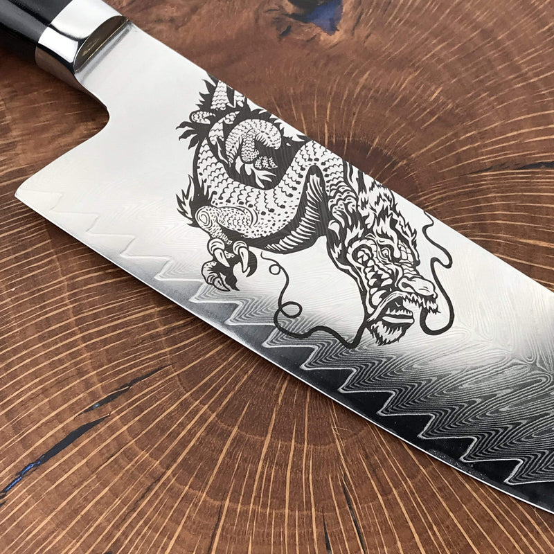 Engraved Chef's Knives & Kitchen Knives